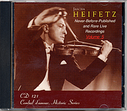 Cembal d'amour CD 121, Jascha Heifetz, Violin